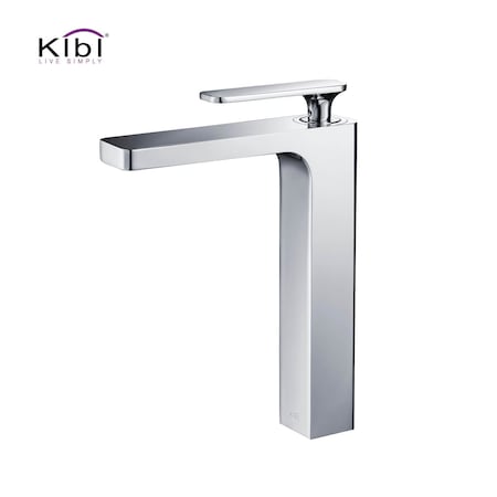 Kibi Infinity Single Handle Bathroom Vessel Sink Faucet KBF1007CH
